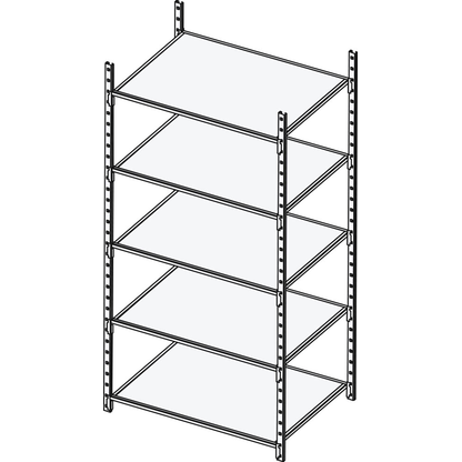 Artikelbild 6 für Manorga Schwerlastregal AAZ2012605NDAB014 lichtgrau, graphitgrau 125,0 x 60,0 x 200,0 cm, Artikelnummer 882882