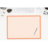Artikelbild 1 für SIGEL Schreibtischunterlage Graph weiß/orange Papier 59,5 x 41,0 cm, 30 Blatt, Artikelnummer 640027
