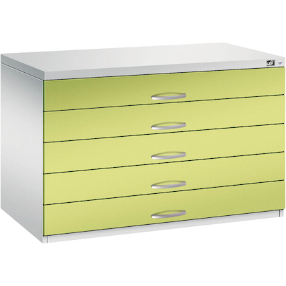 Artikelbild 4 für CP 7100 Planschrank clowngrün, lichtgrau 5 Schubladen 110,0 x 76,5 x 76,0 cm, Artikelnummer 683115