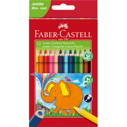 Artikelbild 22 für FABER-CASTELL Jumbo Buntstifte farbsortiert, 12 St., Artikelnummer 602427