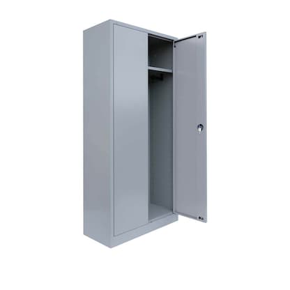 Artikelbild 5 für LÜLLMANN Putzmittelschrank 545540 lichtgrau 92,5 x 42,2 x 195,0 cm, aufgebaut, Artikelnummer 183077