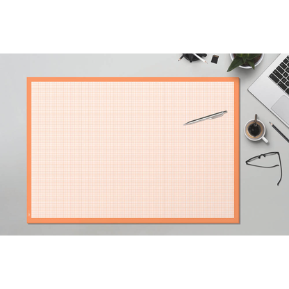 Artikelbild 3 für SIGEL Schreibtischunterlage Graph weiß/orange Papier 59,5 x 41,0 cm, 30 Blatt, Artikelnummer 640027