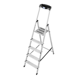 Artikelbild 1 für KRAUSE Stehleiter einseitig MONTO Safety silber 5 Stufen, H: 180,0 cm, Artikelnummer 568701