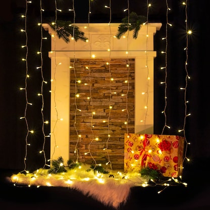 Artikelbild 14 für Idena NewTec 200er LED Lichtervorhang transparent 1,5 m, Artikelnummer 761672