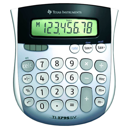 Artikelbild für TEXAS INSTRUMENTS TI-1795 SV Taschenrechner silber/schwarz, Artikelnummer 595684