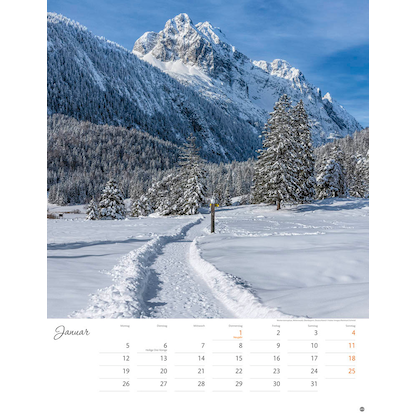 Artikelbild 2 für Heye Monats-Wandkalender Wege zum Träumen 2026, Artikelnummer 551182