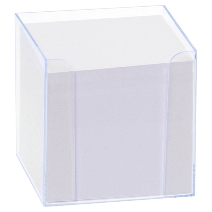 Artikelbild für folia Zettelbox LUXBOX transparent inkl. 800 Notizzettel weiß, Artikelnummer 489361