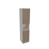 Artikelbild 1 für fm Regalschrank Sidney, 4260429769230 weiß, eiche natur 40,0 cm 44,2 cm, Artikelnummer 413464