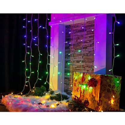 Artikelbild 15 für Idena NewTec 200er LED Lichtervorhang transparent 1,5 m, Artikelnummer 761672