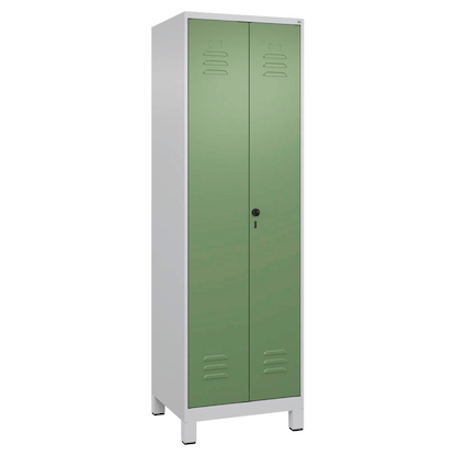 Artikelbild 2 für CP Putzmittelschrank Classic Plus 080110-00 S10006 lichtgrau, resedagrün 60,0 x 50,0 x 195,0 cm, aufgebaut, Artikelnummer 174977