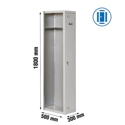 Artikelbild 2 für Simonrack Anbau-Spind SIMONLOCKER DIY grau 8435104936207, 1 Schließfach 30,0 x 50,0 x 180,0 cm, Artikelnummer 359499