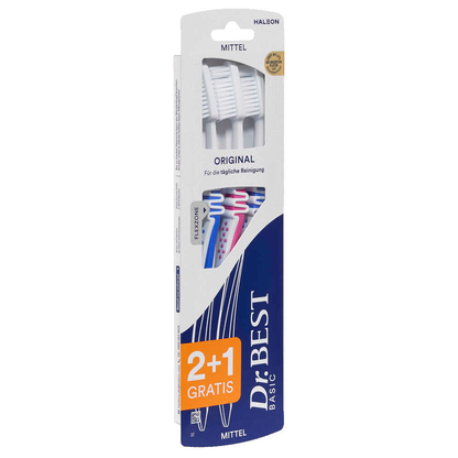 Artikelbild für 3 Dr.Best CLASSIC Original Zahnbürsten, Artikelnummer 570178