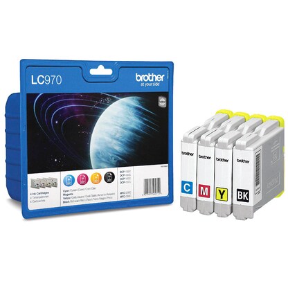 Artikelbild 6 für brother LC-970BK/C/M/Y schwarz, cyan, magenta, gelb Druckerpatrone, 4er-Set, Artikelnummer 980706