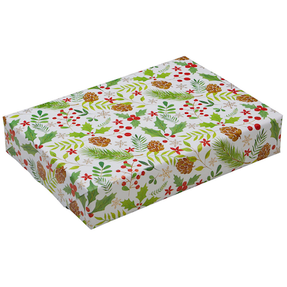 Artikelbild 1 für JUNG SCHÖNER VERPACKEN Geschenkpapier Vermont Ilexbeeren mehrfarbig, 20,0 m, Artikelnummer 184574