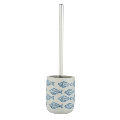 Artikelbild 2 für WENKO WC-Garnitur Aquamarin weiß, blau Stein, Artikelnummer 531394