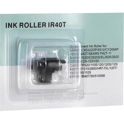 Artikelbild 2 für KMP 745 schwarz/rot Farbrolle, Artikelnummer 381046