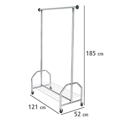 Artikelbild 2 für WENKO Kleiderständer Profi silber Metall 121,0 x 185,0 cm, Artikelnummer 665731