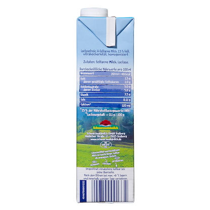 Artikelbild 4 für Schwarzwaldmilch fettarme H-Milch laktosefreie Milch 1,5 % 1,0 l, Artikelnummer 202129