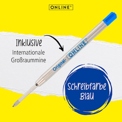 Artikelbild 5 für ONLINE® Kugelschreiber ALU Stylus pink, Schreibfarbe: blau, 1 St., Artikelnummer 617169