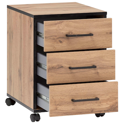 Artikelbild 6 für MÖBELPARTNER 2000 Rollcontainer landhaus-eiche 3 Auszüge 40,2 x 39,0 x 57,0 cm, Artikelnummer 183952