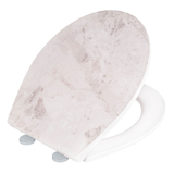 Artikelbild 1 für WENKO WC-Sitz mit Absenkautomatik White Marble weiß, Artikelnummer 814923