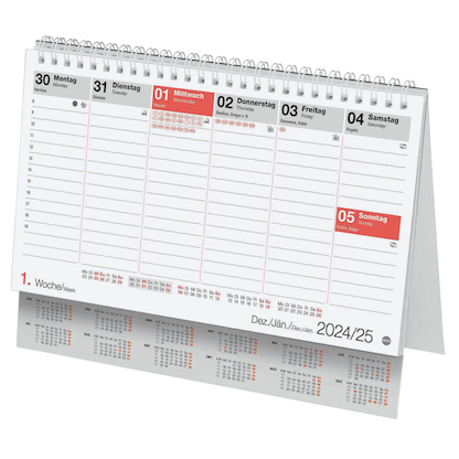 Artikelbild 2 für Heye Tischquerkalender Wochenplanung 2025, Artikelnummer 279319