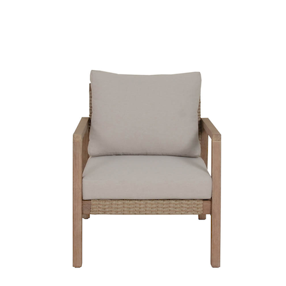 Artikelbild 11 für Garden Pleasure Loungegruppe SAN MATEO beige, braun Holz, 4-teilig, Artikelnummer 543961