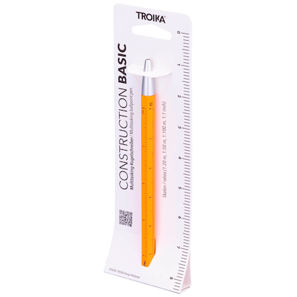 Artikelbild 2 für TROIKA® Kugelschreiber CONSTRUCTION BASIC orange, Schreibfarbe: schwarz, 1 St., Artikelnummer 666349