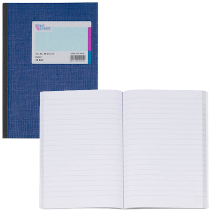 Artikelbild 18 für KÖNIG & EBHARDT Geschäftsbuch DIN A5 liniert, blau Softcover 192 Seiten, Artikelnummer 508572