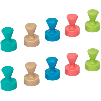 Artikelbild 20 für MAUL Kegelmagnete farbsortiert, Metall Ø 1,2 x 1,6 cm, 10 St., Artikelnummer 277992