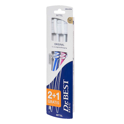 Artikelbild 2 für 3 Dr.Best CLASSIC Original Zahnbürsten, Artikelnummer 570178