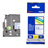 Artikelbild 1 für brother Schriftband TZe-243 TZE243, 18 mm blau auf weiß, Artikelnummer 653212