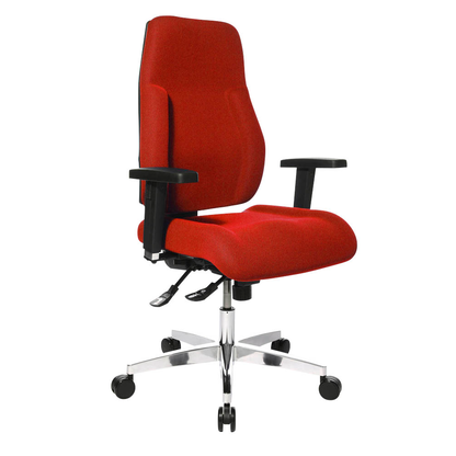 Artikelbild 8 für Topstar Bürostuhl Point 91, PI99GBC1 Stoff rot, Gestell alu, Artikelnummer 324731