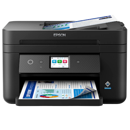 Artikelbild 1 für AKTION: EPSON WorkForce WF-2960DWF 4 in 1 Tintenstrahl-Multifunktionsdrucker schwarz mit 25 Euro CashBack, Artikelnummer 818201
