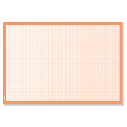 Artikelbild 2 für SIGEL Schreibtischunterlage Graph weiß/orange Papier 59,5 x 41,0 cm, 30 Blatt, Artikelnummer 640027