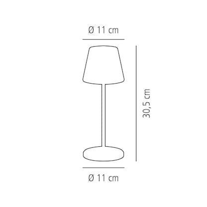 Artikelbild 8 für APS MERLE LED-Akku-Tischleuchte kupfer 2,0 W, Artikelnummer 650988