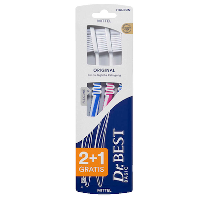 Artikelbild 3 für 3 Dr.Best CLASSIC Original Zahnbürsten, Artikelnummer 570178