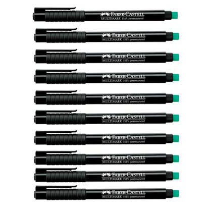 Artikelbild 12 für 10 FABER-CASTELL MULTIMARK 1513 Folienstifte schwarz 0,6 mm permanent, Artikelnummer 687137