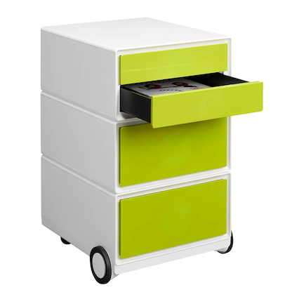 Artikelbild 3 für PAPERFLOW easyBox Rollcontainer weiß, grün 4 Auszüge 39,0 x 43,6 x 64,2 cm, Artikelnummer 170807