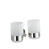 Artikelbild 1 für WENKO Zahnputzbecher Duo Bosio silber, glänzend, Artikelnummer 805232