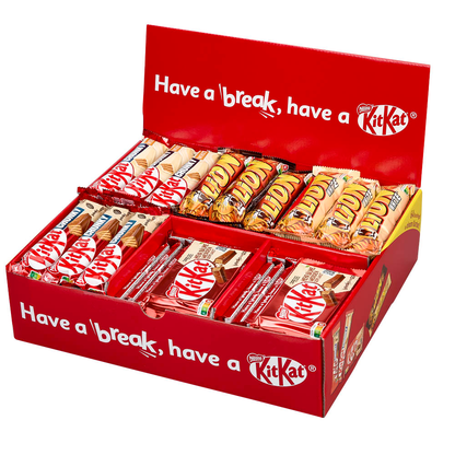 Artikelbild 2 für KitKat Sortimentskarton Schokoriegel 64 Riegel, Artikelnummer 339159