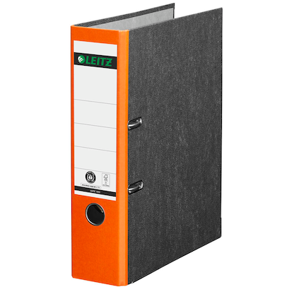 Artikelbild 2 für AKTION: 10 LEITZ 1080 Ordner orange marmoriert Karton 8,0 cm DIN A4, Artikelnummer 653786