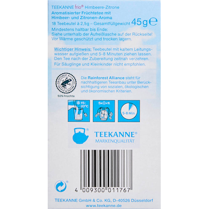 Artikelbild 7 für TEEKANNE frio Himbeere Zitrone Tee 18 Portionen, Artikelnummer 108702