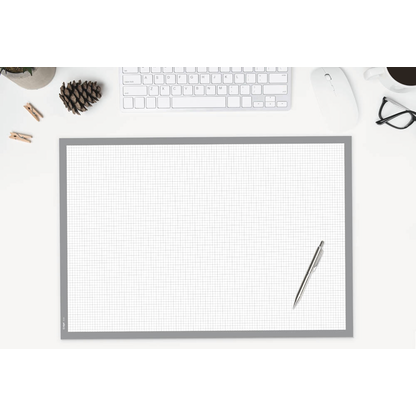 Artikelbild 3 für SIGEL Schreibtischunterlage Squared weiß/grau Papier 59,5 x 41,0 cm, 30 Blatt, Artikelnummer 640039