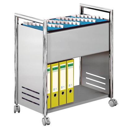 Artikelbild 5 für Kerkmann Hängemappenwagen alu für bis zu 80 Hängemappen, Artikelnummer 808162