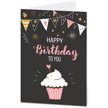 Artikelbild für LUMA Geburtstagskarte Happy Birthday DIN B6, Artikelnummer 403141