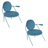 Artikelbild 1 für meet powered by PAPERFLOW Sessel SATURNE blau Kunstleder, 2 St., Artikelnummer 230823