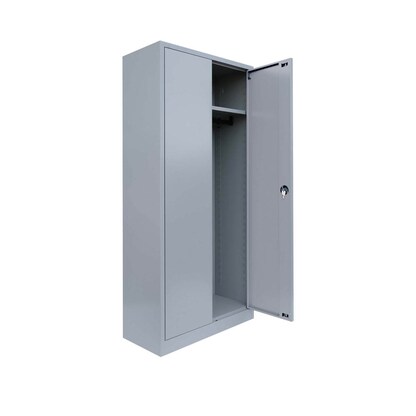 Artikelbild 5 für LÜLLMANN Putzmittelschrank 545520 lichtgrau 80,0 x 38,3 x 180,0 cm, aufgebaut, Artikelnummer 183036