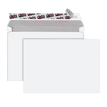 Artikelbild 2 für dots Briefumschläge DIN C5 ohne Fenster weiß haftklebend 250 St., Artikelnummer 118166