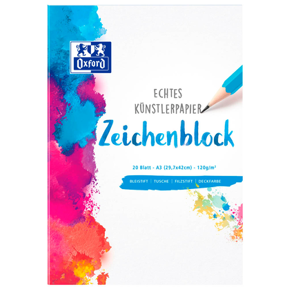 Artikelbild 2 für OXFORD Zeichenblock Schule DIN A3, Artikelnummer 486264